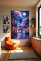 Sakura Street Anime Wall Cloth – Large Size Tapestry Room Decor High-Definition Printing - 4