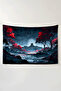Night in the Red Mountains Anime Wall Covering – Large Size Tapestry Room Decor High-Definition Print