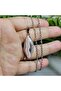Rodokrozite Steel Chain Natural Stone Necklace-8- (Handmade Design Products) - 3