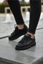 Ch257 Estrella X Men's Casual Lace-Up Leather Sports Sneakers Shoes Cst - Black - 4