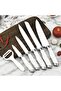 6-Piece Ultra Sharp Kitchen Knife Set, Non-Stick Rust-Proof Stainless Steel Chef Knives - 4