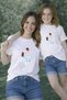 Mother Daughter Combination Oversized T-Shirt - Mother & Child Twin T-Shirt Mom-Girl B Printed (Single Price)