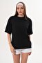 Women's Back Print Detailed Crew Neck Oversize T-Shirt 260259 - 2