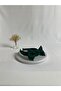 Emerald Green Double Crepe Bow Crown Hair Band - 2