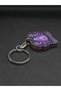 Cancer Zodiac Sign Wooden Keychain Handcrafted Painting Double Sided Zodiac Sign Astrology Luck Crab Steel Keychain - 8