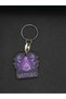 Cancer Zodiac Sign Wooden Keychain Handcrafted Painting Double Sided Zodiac Sign Astrology Luck Crab Steel Keychain - 6