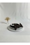 Dark Brown Double Crepe Bow Crown Hair Band - 2