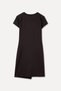 Women's Brown Tie-Detail Short Sleeve Mini Dress - 6