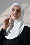 One-Piece Practical Prayer Hijab, Ready-To-Wear Hijab Shawl - White - 7