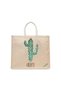 Tote Bag - Cactus Cheers Printed Stylish Carry-All Cotton Tote Set of 01