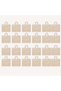 Laminated Juco Tote Bags With Gusset (Natural) 14.5 x 17 Inch Reusable Shopping Bag Set of 24 - 2
