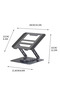 Laptop Stand, 360° Rotating Ventilated Height Adjustable Computer Holder for Home, Office - 5