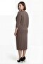 Women's Mink Summer Slippers with Slit Detail and Accessories Top and Bottom Set - 4