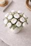 21-Piece Peony Artificial Flower Bouquet – White Decorative Flower Home Living Room Tabletop Decor-32Cm - 3