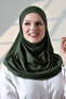One-Piece Practical Prayer Hijab, Ready-To-Wear Hijab Shawl - Green