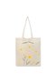 Tote Bag - Happy Flower Printed Stylish Carry-All Cotton Tote Set of 01