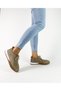 Beige Color Suede Lace-Up 36-37-38-39-40 Size Women's Sneakers - 2
