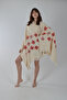90X180 Peshtemal Red Leaf Pattern Muslin Fabric Cotton Pieces in 1
