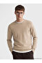 Lcw Vision Brown Crew Neck Men's Knitwear Sweater