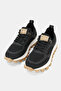 Men's Black E EVA Sole Lace-Up S Sneakers Shoes - 2