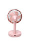 Wireless Desktop Fan Pink & Mint – Portable Rechargeable Fan for Home & Office - 3
