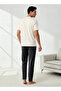 Men Cotton Henley Neck Nightwear Set - 4