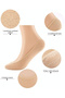 Women's/Girl's Non Slip No Show Socks/Socks Liner/Footies Socks/Foot Cover (Pack Of 4) - 3