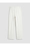 Lcw Vision Ecru High Waist Pleated Women's Fabric Trousers - 2
