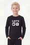 Round Neck Long Sleeve Boys' Sweatshirt with Print Detail - 3