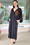 فستان بأزرار مطرز 6y040 - 3