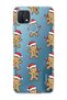 Oppo A15 / A15S Compatible Gingerbread Patterned Transparent Phone Case