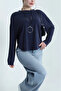 Women's Crew Neck Long Sleeve Modal Tunic - 3