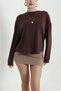 Women's Crew Neck Long Sleeve Modal Tunic - 2