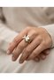 Bronze Jewelry Authentic Moonstone Adjustable Vintage Women's Ring with Fish Figure - 2