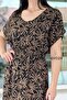 V-Neck Gipeli Viscose Dress 6Y024 - 4
