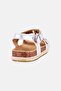 Kids Girl Leather Adjustable Buckle Sandals, Silver - 3