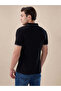 Solid Brand Logo Zipper Closure Regular Fit Polo T-shirt - 3