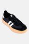Kids Girl Brand Logo Lace Up Casual Shoes, Black