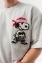 Snupi Patch Detailed Crew Neck Oversized T-Shirt - 2