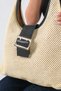 Women's Straw Knitted Large Size Daily Wear Shoulder Bag Buckle Detail Bag Andjela - 4