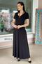 V-Neck Pocketed Viscose Combed Cotton Dress 6Y011 - 3