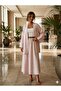 Women's Comfortable Fit Linen Fabric Kimono Skirt Set - 3