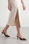 Women's Stiletto Pointed Toe Open Back Strap Stone Detailed Classic Heeled Shoes Zemora Brown Satin - 5