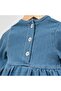 Girls' Daisy Embroidered Denim Dress - 6