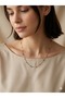 3S Women's Gold Steel Rainbow Bead Figured Elegant Necklace - 2