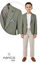 Boy's Linen Suit with Handkerchief 126631