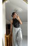 Relaxed Pleated Palazzo Pants - 6