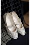 Single strap stone detailed women's Ballet Flats mink - 4