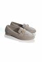 Women's Single Band Lightweight Heel Suede Ballet Flats Beige