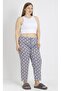 Plus Size Cotton Pack Thin Breathable Fabric Floral Detail Pajama Bottoms - 4